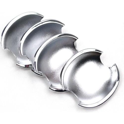 FUNDUOO For VW Tiguan 2009-2014 VW Jetta 2012-2015 Skoda Fabia / Octavia 2008-2013 Chrome Car Door Handle Cover Cup Bowl Trim