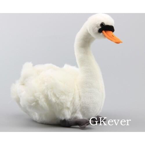 White Swan Push Doll Toys White Goose Stuffed Animals Doll Height : 25 CM , Lenght : 30 CM Baby Kids Birthday Party Gift