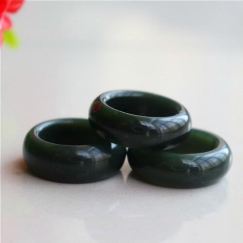 Natural hetian jade rings jasper ring male and female jade jadeite rings jade gift rings brand women men jewelry