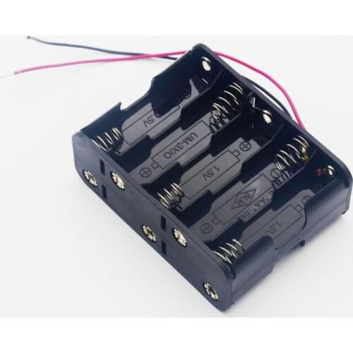 MasterFire 20pcs/lot 10 X 1.5V AA Back to Back Plastic Battery Holder 15V Batteries Storage Box Case Double With Wire Leads