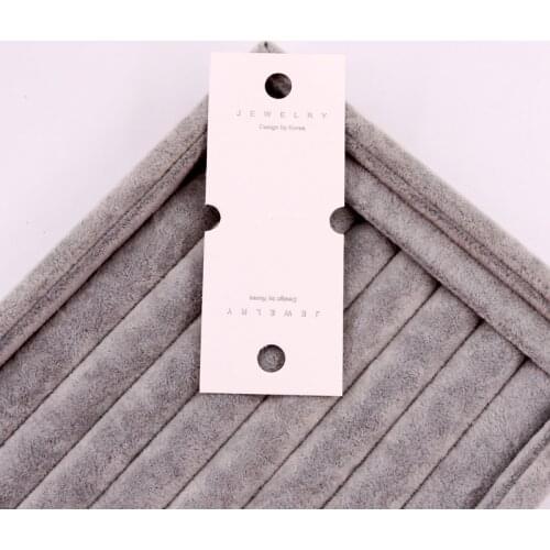 Fashion 4*10cm 100PCS/lot Jewelry Package Paper Fold Card Necklace Pendant Stud Earrings Cards Hanger Holders Can Custom Logo