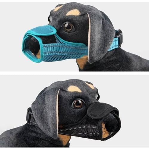Adjustable Dog Muzzle Anti-Bite S/M/L Dogs Soft Breathable Nylon Mask Safety Dog Mouth Cover Anti Biting Barking Pet Muzzles