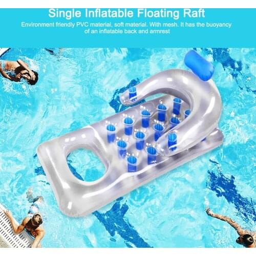 PVC Inflatable Floating Row Summer PVC Water Hammock Swimming Pool Air Mattresses Water Pool Float Lounger Chair
