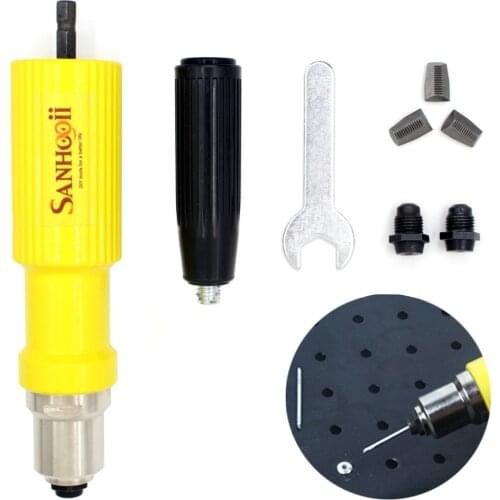 Electric Rivet Nut Gun Riveting Tool Cordless Riveting Drill Adaptor Insert Nut Tool Riveting Drill Adapter 2.2/2.5/3.2mm