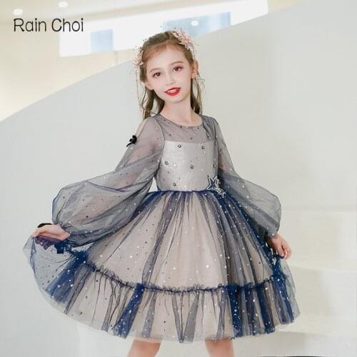 Flower girl Dresses Birthday Party Dance Performance Gown Wedding Party Dress
