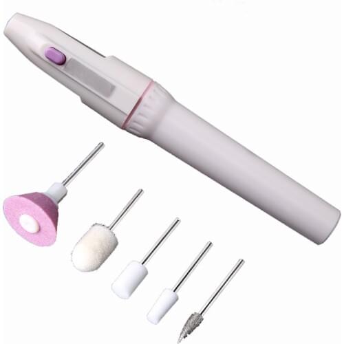 Portable Electric Nail Drill Kit Set Battery Manicure Pedicure Grinding Burnishing Machine Personal Manicure and Pedicure Kit