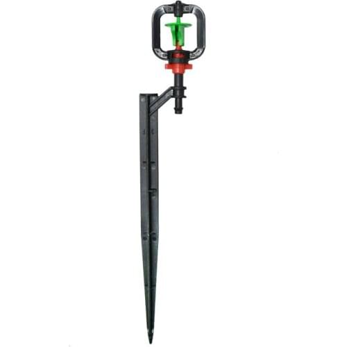 Garden Rotating water sprinkler with Holder watering water nozzle 360 degrees irrigation 1/4 " hose 40PCS