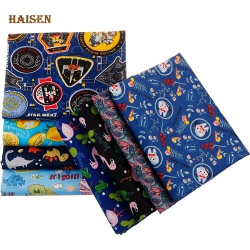 Cartoon Dinosaur Calico,Printed Twill Cotton Fabric,Patchwork Cloth Set,DIY Sewing Quilting Material For Baby&Child,8Pcs/Lot,40x