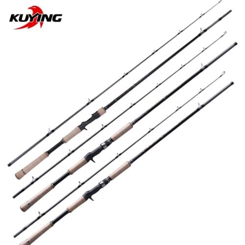 KUYING SNATCH 2.1m 2.19m 2.28m SuperHard XH Carbon Casting Lure Fishing Rod Pole Fish Stick Fast 2 Sections For Snakehead