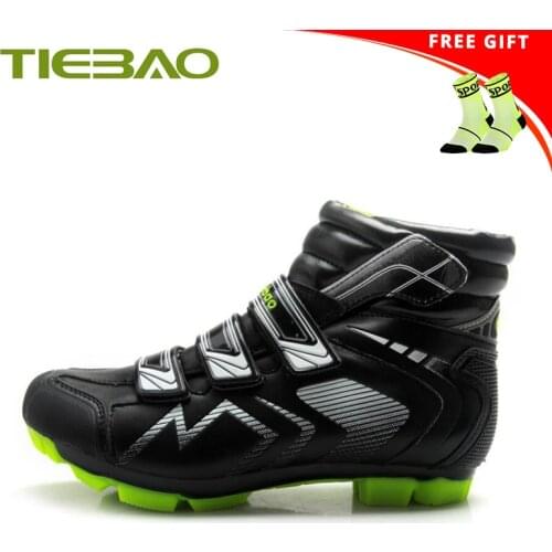TIEBAO winter mountain bike shoes zapatillas ciclismo mtb self-locking 2019 men botas ciclismo invierno bicycle riding shoes