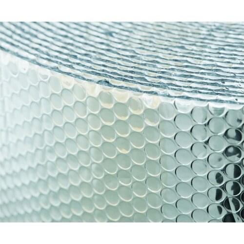Three Layers Aluminum Foil Bubble Reflecting Film And Sunscreen Heat Insulation Foil for Building Roof and Room, 40sqm/roll