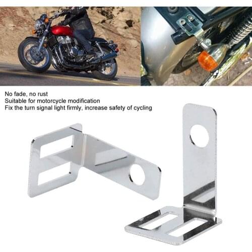 Universal Seat Mount Tailight Lamp Holder Relocater 1PIAR Motorcycle Rear Turn Signal Light Mounting Bracket