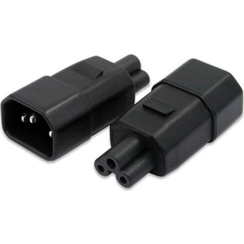 Universal Power Adapter IEC 320 C14 to C5 Adapter Converter C5 to C14 AC Power Plug Socket 3 Pin IEC320 C14 Connector
