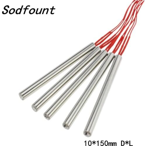 2 Wired 9 5mm x 180mm AC 220V 500W Heating Element Cartridge Heater Electricity Generation