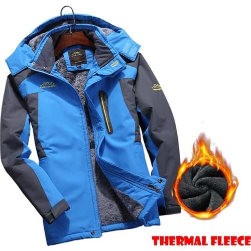 Winter Skiing Jacket Men Hiking Clothes Super Warm Waterproof Breathable Snowboard Snow Outdoor Coat 9XL Climbing Trekking