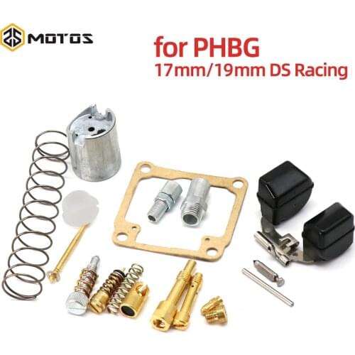 ZS MOTOS Carburetor Repair Gasket Kit For Dellorto PHBG 17mm 19mm DS Racing Repair Kit Float Needle Seat Spring Spare Parts