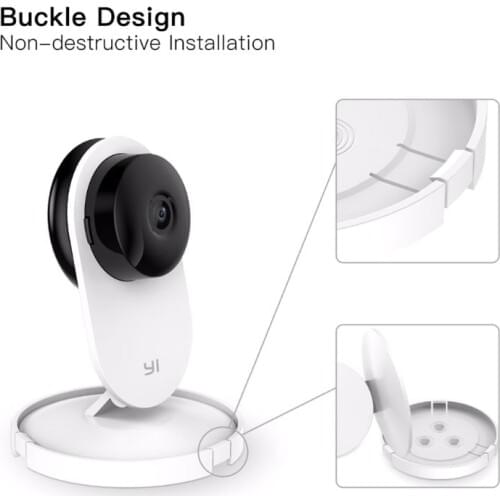 2Set 360 Degree Swivel Plastic Camera Wall Mount Bracket Holder for Mi/Yi Smart Home Security Camera Accessories