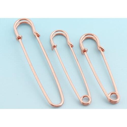 20pcs 64mm/70mm/85mm Rose gold Safety Pins Large Safety Pins Metal Pins DIY Jumbo Kilt Pins Blanket Brooch Pins for Garment