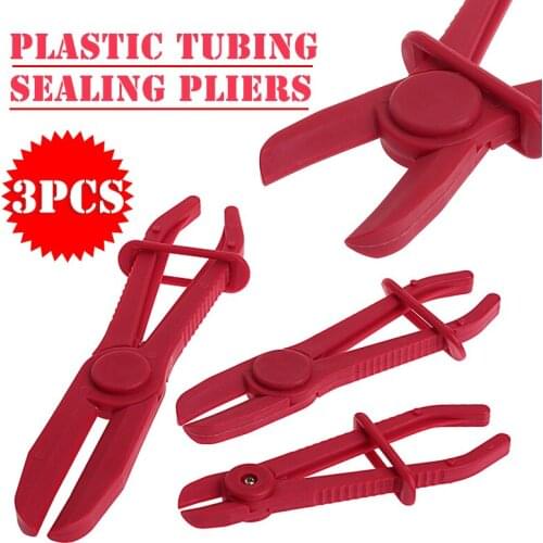 Flexible 3pcs Hose Clamp Pliers Water Line Fuel Plastic Tubing Sealing Clamp Pliers Set Car Repair Hose Clamp Removal Hand Tool