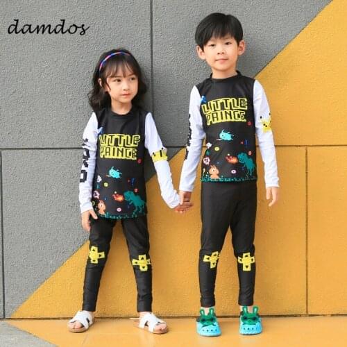 Bikini 2019 Boys Girls Summer Clothes Swimwear Kids children Two Piece Suit Cover-up Swimsuit jellyfish Bath Beach Dress Angle