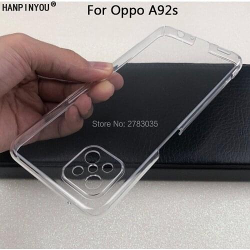 For Oppo Reno4 Z 5G / A92s 6.57" Glossy Snap Phone Case Crystal Invisible Hard PC Full Cover Clear Camera Protect Back Shell