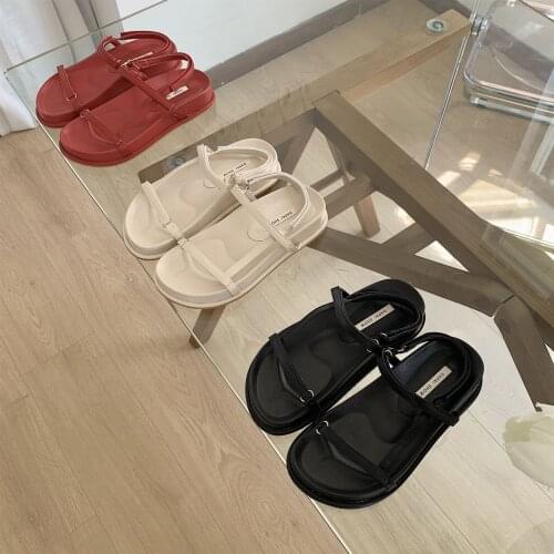 Beige Heeled Sandals Shoes 2021 Womens Black Beach New Summer Fashion Gladiator Girls Low Comfort Clogs Sports Casual Solid Bac