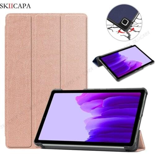 PU Leather Tri-fold EBook Tablet Case For Samsung Galaxy Tab A7 Lite T220 T225 8.7 Ultra Thin iPad Tablet Stand Protection Cover