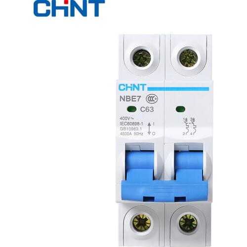 CHINT Home Air Open NBE7 2P 63A Air Switch C63 Circuit Breaker Protector