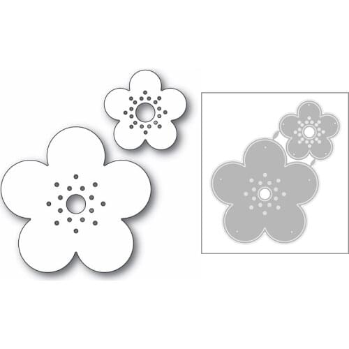 Plum Blossom Layered Flower Plant 2020 New Metal Cutting Dies Stencils For DIY Scrapbooking Album Decorative Embossing Craft Cut