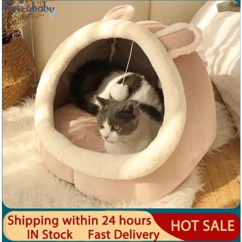 Cat Pad Sweet Cat Bed Warm Pet Basket Cozy Kitten Lounger Cushion Cat House Tent Very Soft Small Dog Mat For Washable Cats Beds