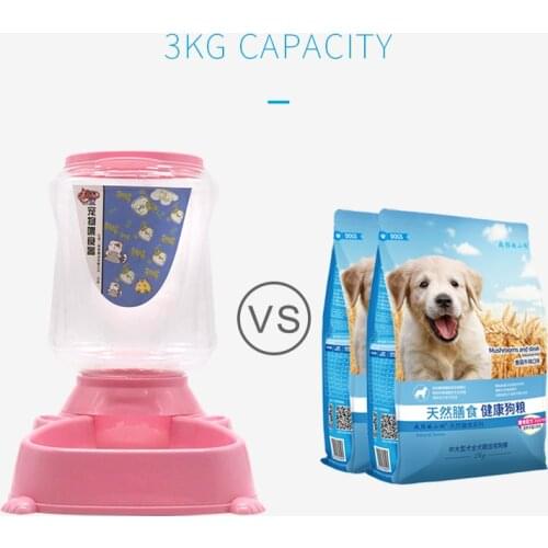 Creative Barrel Automatic Dog Cat Puppy Automatic Pet Self Food Water Feeding Feeder Dish Bowl pet Supplies N