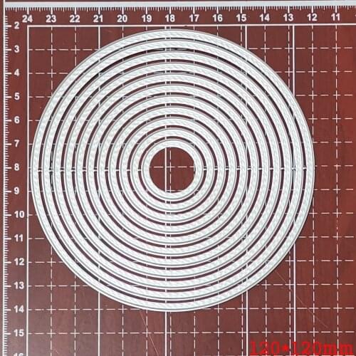 Layer Round Frame Metal Cutting Dies Craft Border Die Stencils for DIY Scrapbook album Decorative Embossing diy Paper Cards