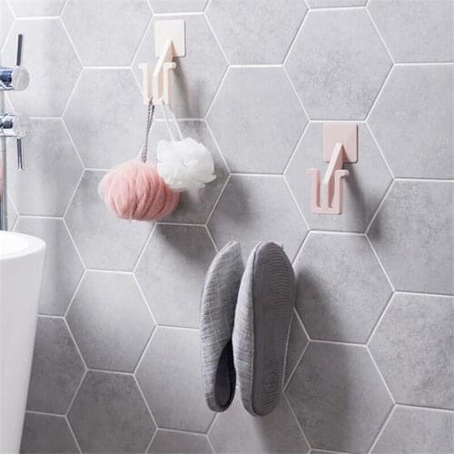 Wall-Mounted Sticky Hanging Shoe Hook Shelf Rack Shoe rack hook home tool accessories Wall-mounted punch-free shoe cabinet