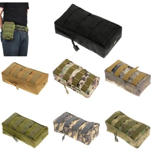 Nylon Waist Pack Tactical Molle Pouch Webbing 600D Nylon Compact Waterproof Multifunctional Lanyard Charm Bag Hunting Pouch