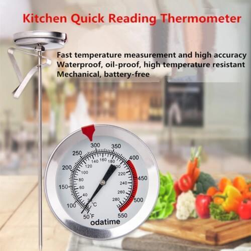 2020 New Stainless Steel Kitchen Food Probe Thermometer Meat Water Coffee Milk Oil BBQ Oven Thermometer Household Cooking Tools