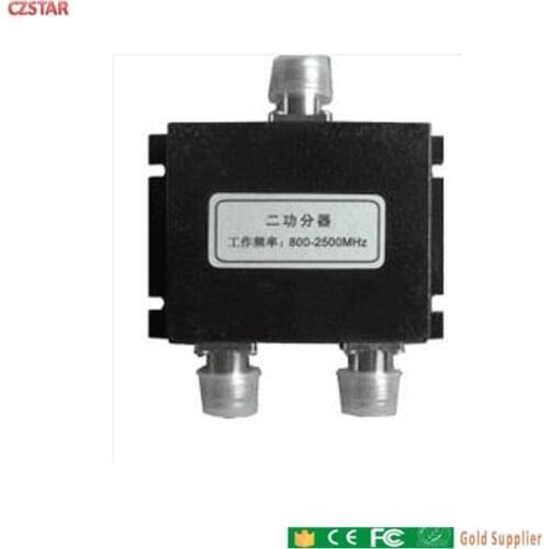 Power Splitter 800-2500MHZ Frequency RF Power Splitter one channel input signal into two channel Divider Combiner