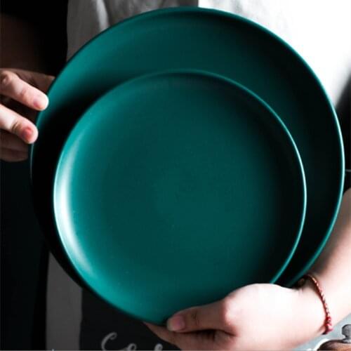 Nordic ceramic steak Western dish china plates home dishes creative plate fruit dish dessert tableware