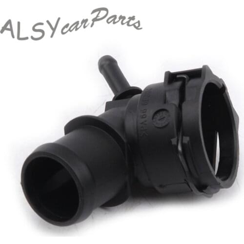 Black Plastic Radiator Water Pipe Joint Coolant Hose Cooling System Connector 1K0122291BE For VW AUDI SKODA SEAT 1.2TSI/1.4TSI