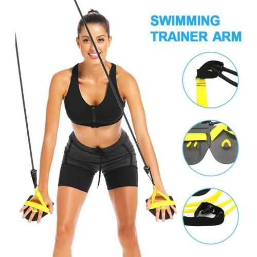 Swimming trainer arm hand paddles durable Children Adults high-strength strong Arm Elastic Band For Swimming Training