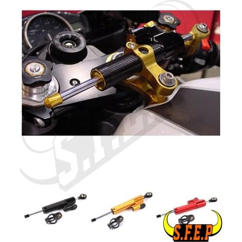 Universal CNC Adjustable Steering Damper Stabilizer Bracket For Yamaha Kawasaki BMW Honda Suzuki Ducati