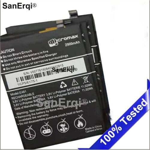 10pcs Battery For Micromax E481 Battery Batterie Bateria Batterij Accumulator AKKU 2900mAh Battery