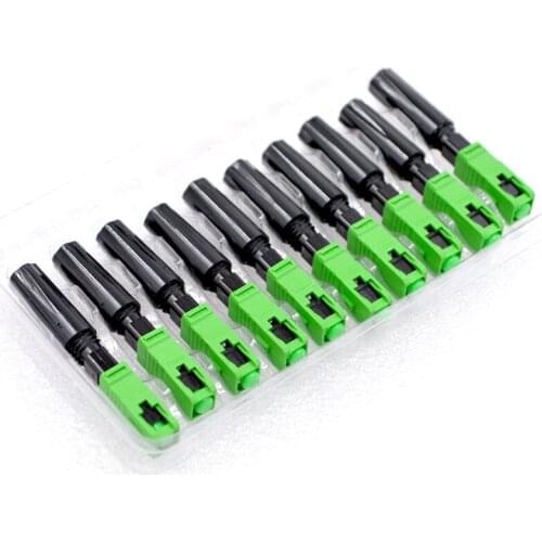 100pcs NEW Optical Fiber Fast Connector Embedded Telecom grade SCAPC Fiber Optic Quick Connector Special Wholesale
