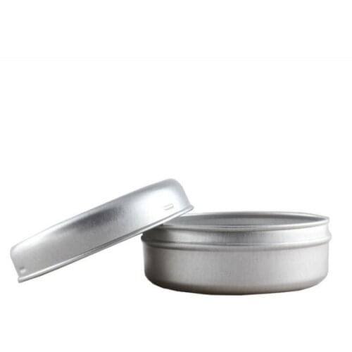 80ml Aluminum Containers Face Cream Jars Tin Cans Box Refillable Cosmetic Bottle Empty Storage Pots Cosmetic Packaging 50pcs