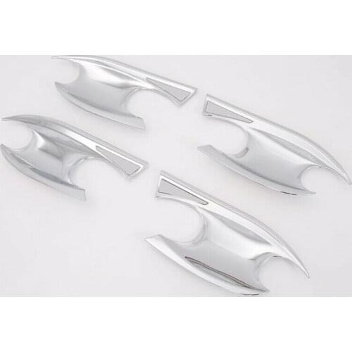 ABS Chrome Side Door Handle Bowl Cover Trim 4pcs For Hyundai Santa Fe TM 2019
