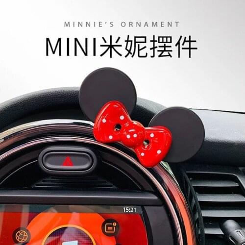 Car Steering Wheel Cute Bow-knot Styling Steering Wheel Decoration Car Accessories for MINI COOPERS ONE R56 F54 F55 F56 F60 R60