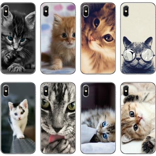 Cute Funny Black Cats kittens For Samsung Galaxy S10 Lite S9 S8 S7 S6 edge Plus S5 S4 Note 9 8 5 4 mini cover case