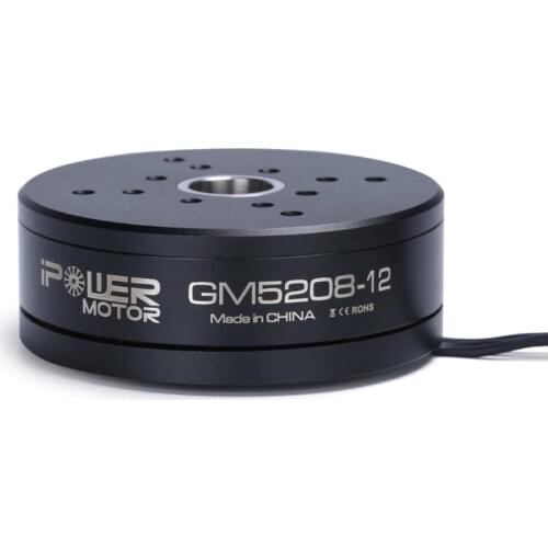 IFlight iPower Motor GM5208-12 5208 Brushless Gimbal Motor with 12.6mm Hollow Shaft for DSLR / CANON 5D MARKII, MARKIII Cameras