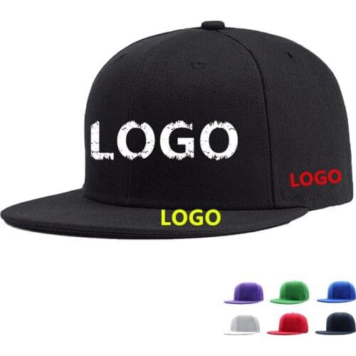 Customized Embroidery LOGO Snapback Cap Man And Women Dad Hat Hip Hop Trucker Bone Unisex Hats Adjustable Baseball Caps