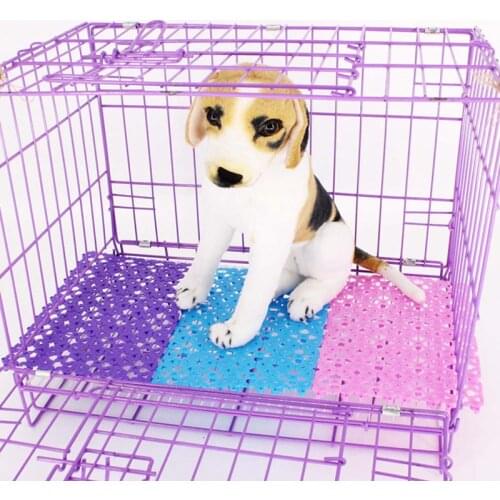 Pet Mats Breathable Dog Cage Mat Non-slip Fit All Animals Rabbit Cat Puppy Bed Bathroom Floor Table Large Dogs Foot Pad 6 Colors
