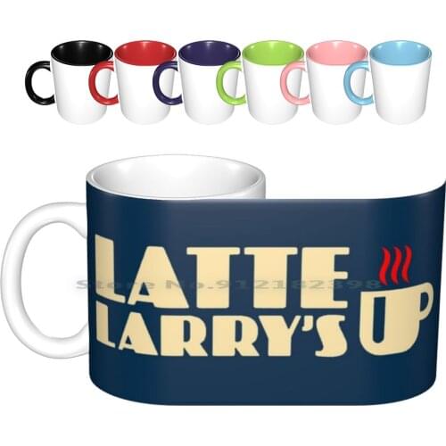 Latte Larry' ; S ( Coffee ) Vintage Color Ceramic Mugs Coffee Cups Milk Tea Mug Latte Larrys Curb Your Enthusiasm Enthusiast
